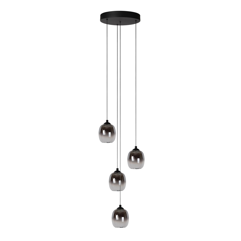 Lucide 4-lichts hanglampTamino zwart - 74419/20/30